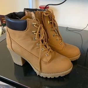 Lace-up heeled boots from Macy’s